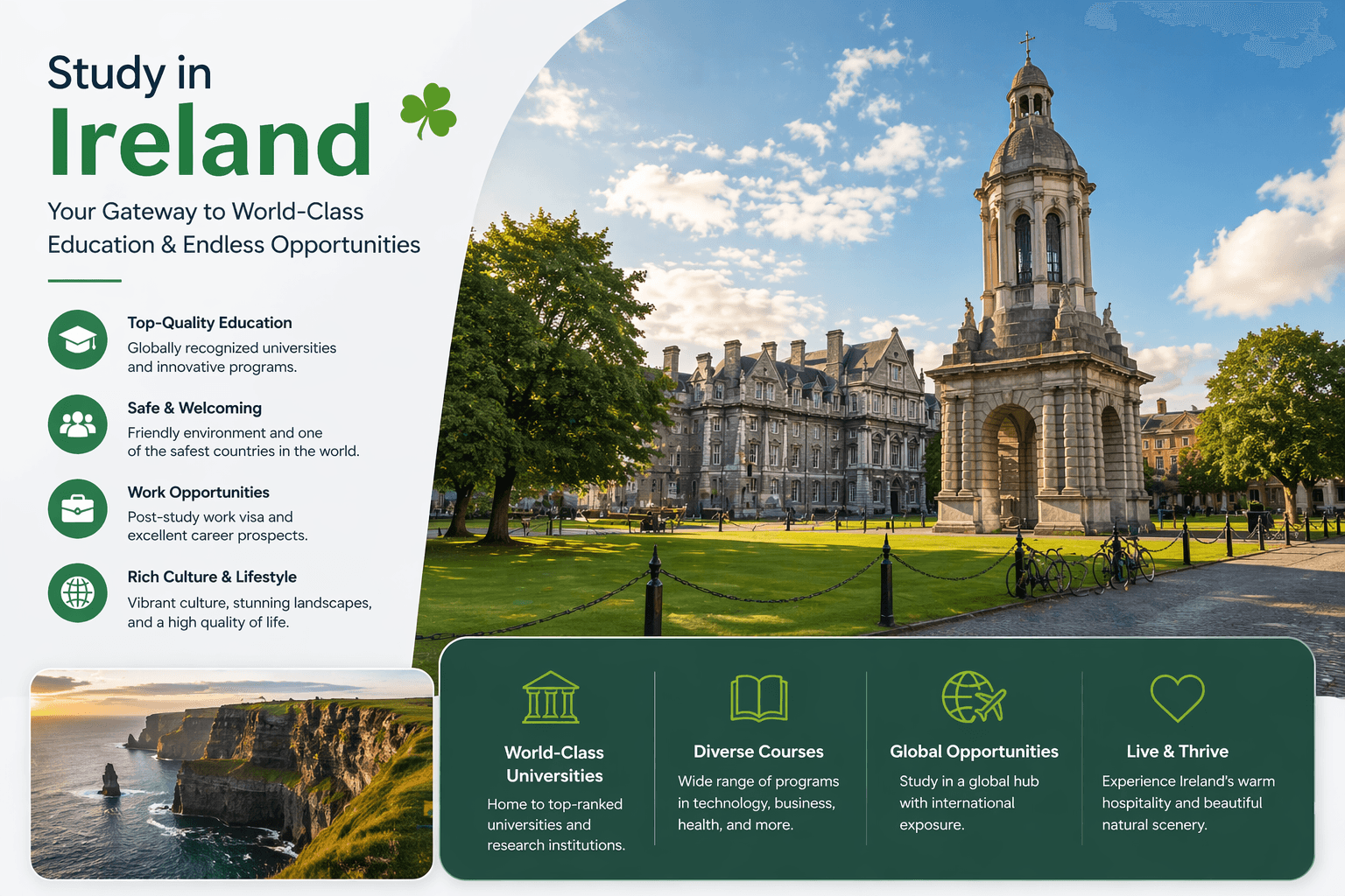 Study Abroad in Ireland ๐ฎ๐ช - Professional Guidance