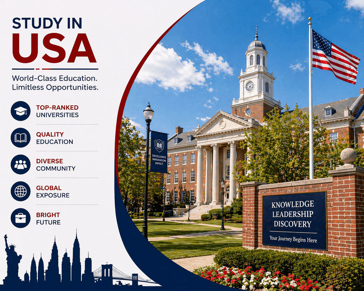 Study Abroad in USA ๐บ๐ธ - Professional Guidance